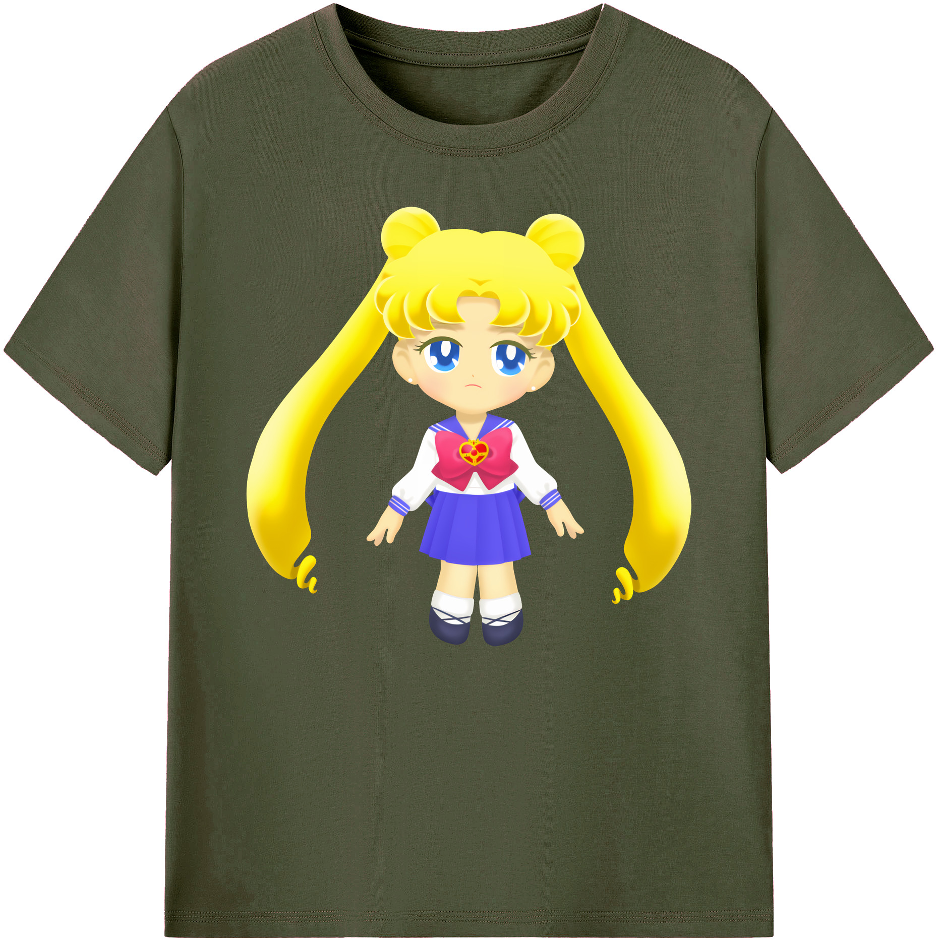 （画像用） 美少女戦士セーラームーン 愛野 美奈子 あいの みなこ Sailor Moon Aino Minako 綿100％ メンズ半袖Tシャツ｜肌触りやわらか＆通気性